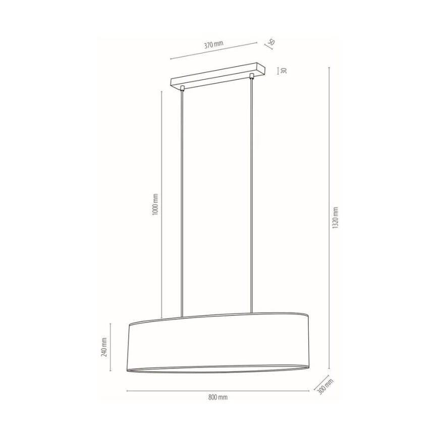 Hängeleuchte BOHO 2xE27/40W/230V Eiche