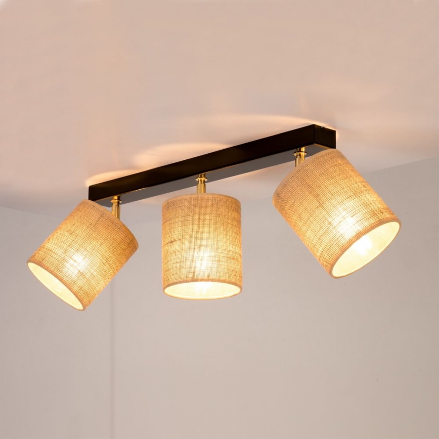 Decken-Einbauleuchte JUTE 3xE27/25W/230V