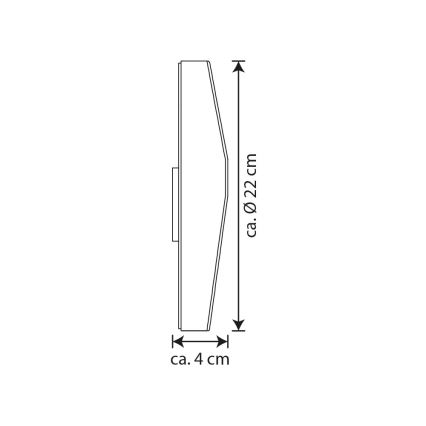 LED Solar-Hausnummer LED/3x0,1W/2,4V 1200 mAh IP44