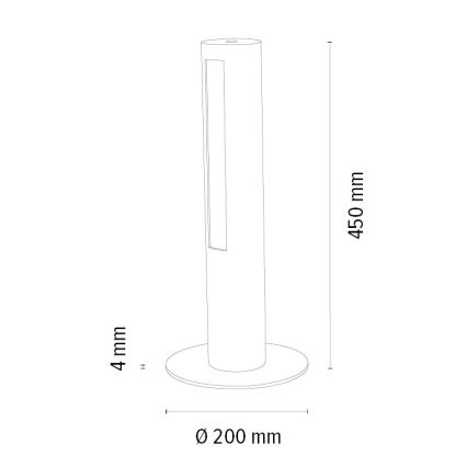Dimmbare LED-Tischleuchte CONOR LED/9W/230V Eiche