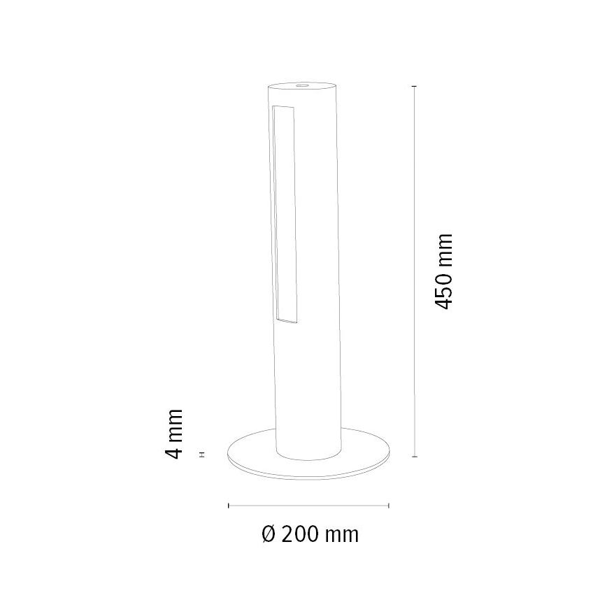 Dimmbare LED-Tischleuchte CONOR LED/9W/230V Eiche