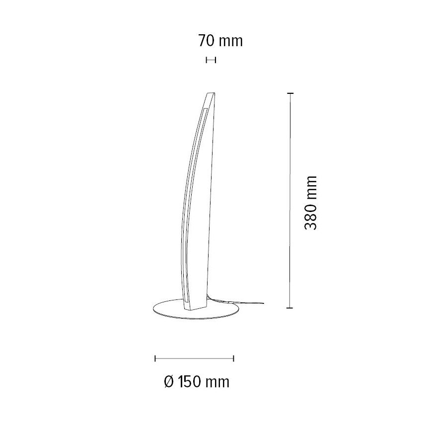 Dimmbare LED-Tischleuchte DUBAI LED/4W/230V Eiche