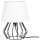 Spot-Light - Tischleuchte MANGOO 1xE27/40W/230V weiß/schwarz – FSC-zertifiziert