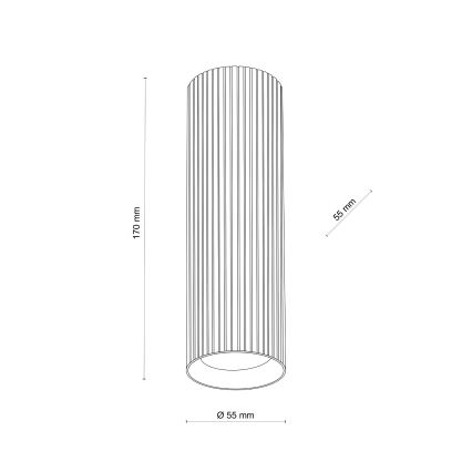 Spotleuchte TUNE M 1xGU10/10W/230V 17 cm braun