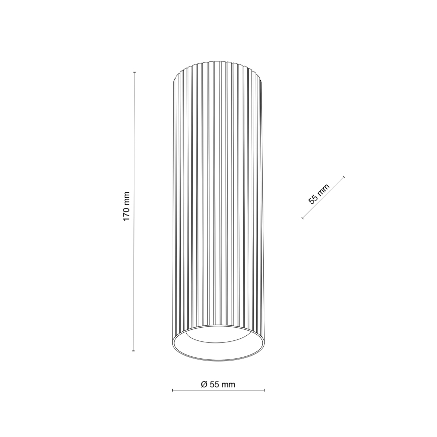 Spotleuchte TUNE M 1xGU10/10W/230V 17 cm braun