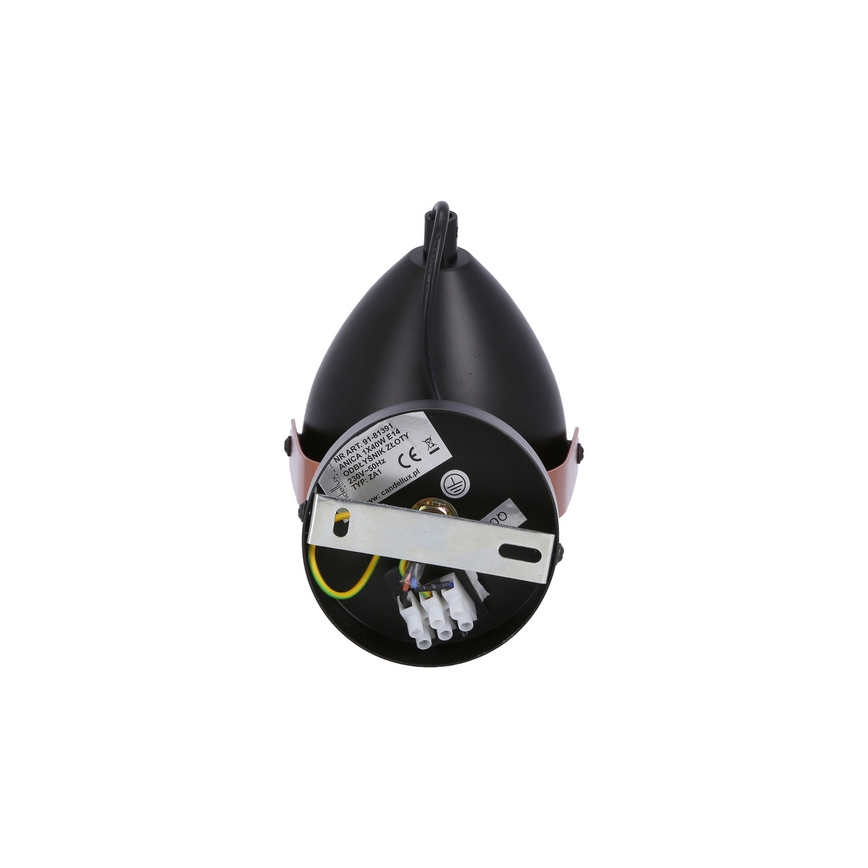 Spotlight ANICA 1xE14/40W/230V schwarz/kupfer