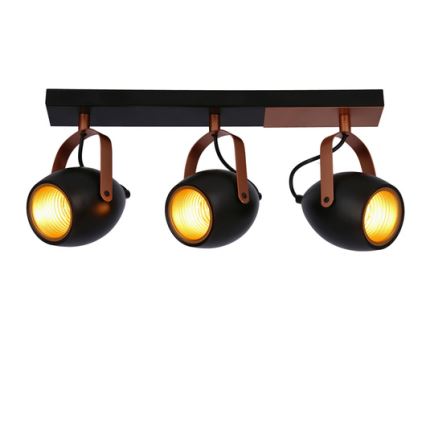 Spotlight ANICA 3xE14/40W/230V schwarz/kupfer