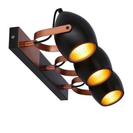 Spotlight ANICA 3xE14/40W/230V schwarz/kupfer
