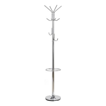 Standgarderobe 181x30 cm glänzender Chrom