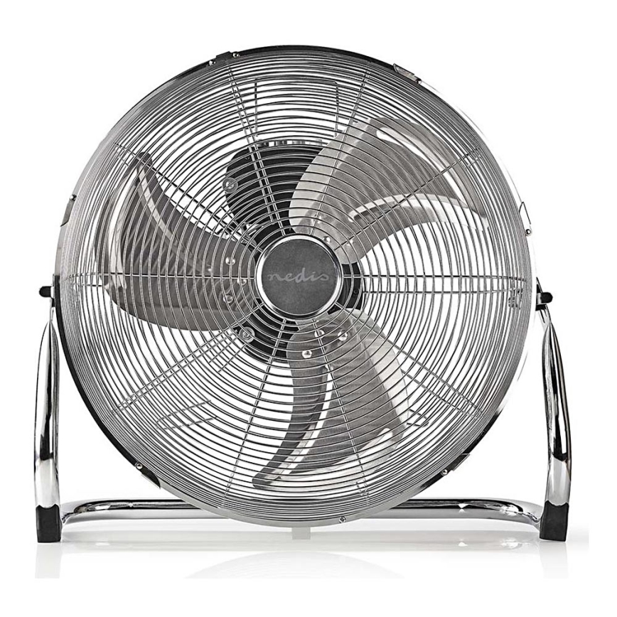 Standventilator 80W/230V glänzendes Chrom