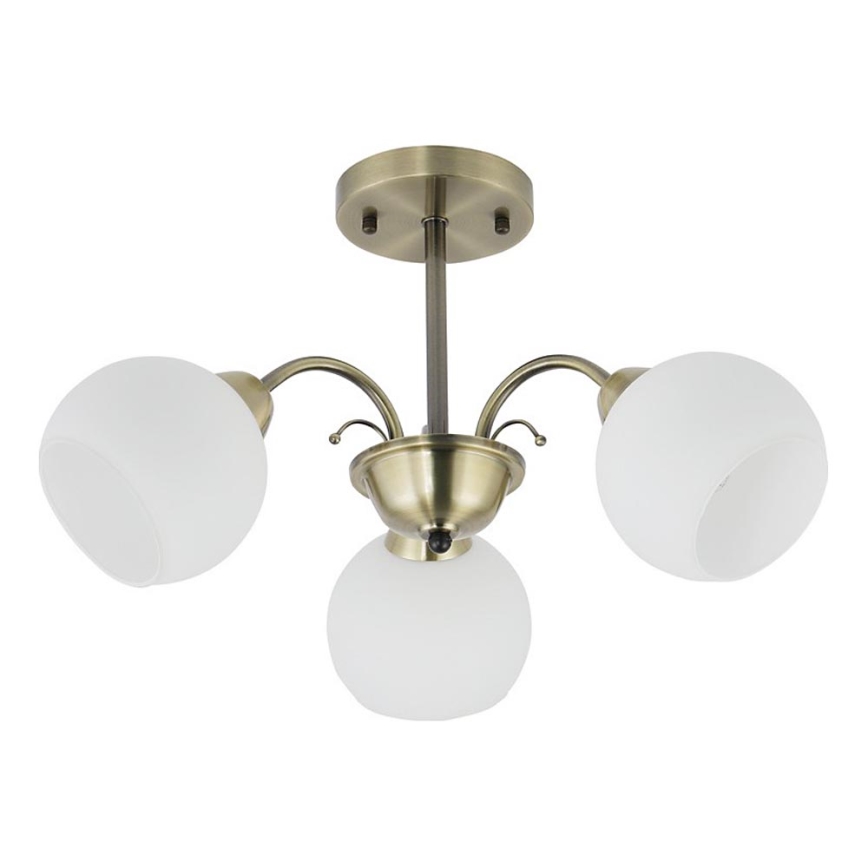 Stangenleuchte NESTOR 3xE27/40W/230V Messing