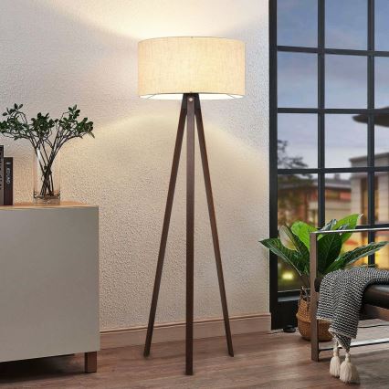 Stehlampe AYD 1xE27/40W/230V beige/braun