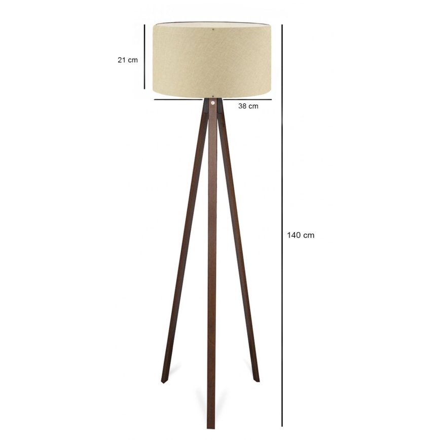 Stehlampe AYD 1xE27/40W/230V beige/braun