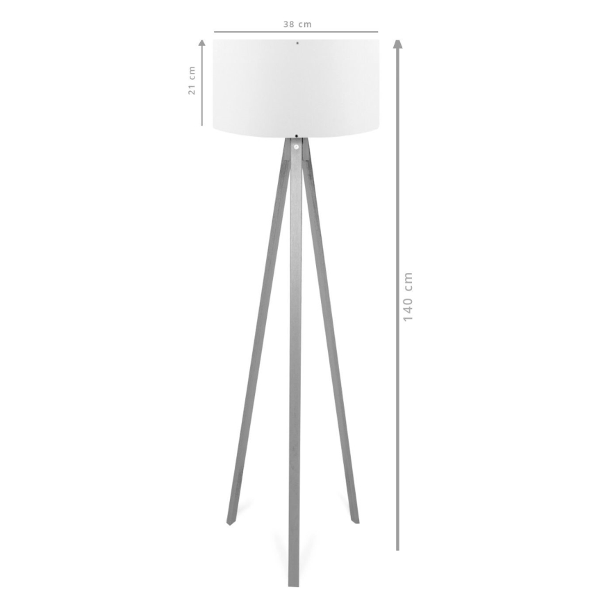 Stehlampe AYD 1xE27/40W/230V braun/creme