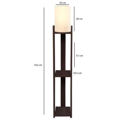 Stehlampe AYD 1xE27/40W/230V braun/creme
