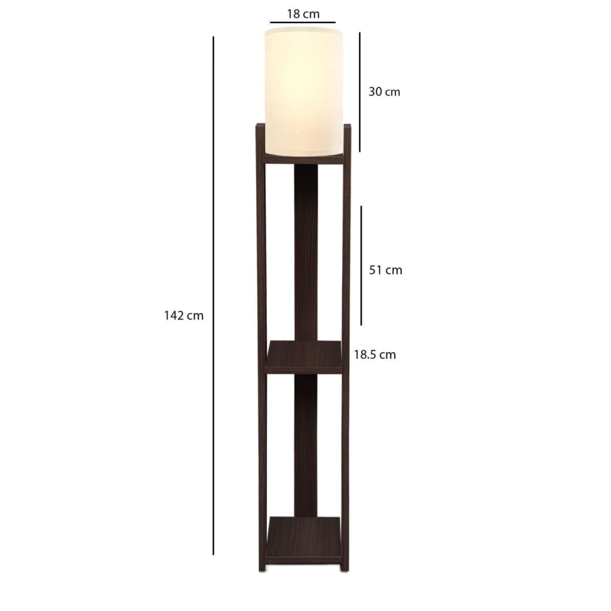 Stehlampe AYD 1xE27/40W/230V braun/creme