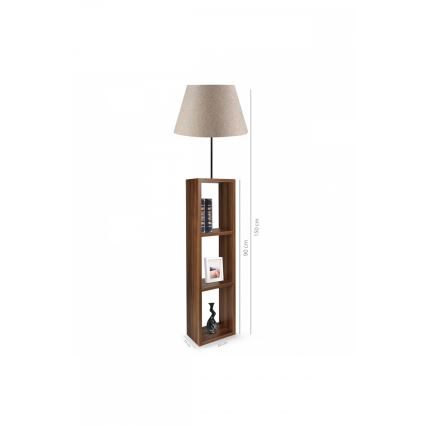 Stehlampe AYD 1xE27/40W/230V braun/grau