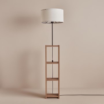 Stehlampe AYD 1xE27/40W/230V braun/weiß