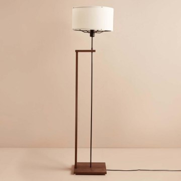 Stehlampe AYD 1xE27/40W/230V braun/weiß