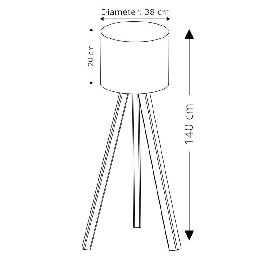Stehlampe AYD 1xE27/40W/230V lila/beige