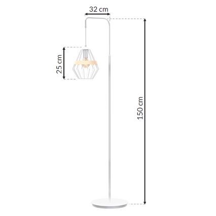 Stehlampe CLIF 1xE27/60W/230V