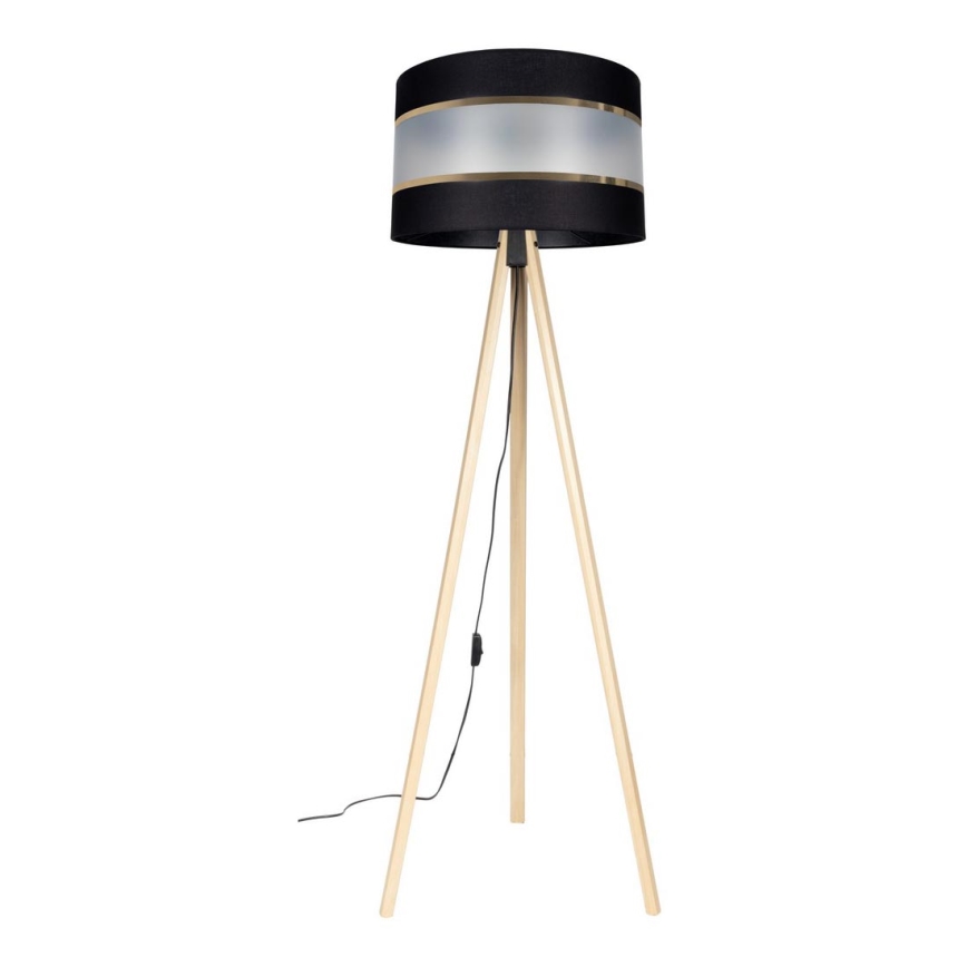 Stehlampe CORAL 1xE27/60W/230V beige/schwarz/gold