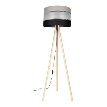 Stehlampe CORAL 1xE27/60W/230V beige/schwarz/grau/gold
