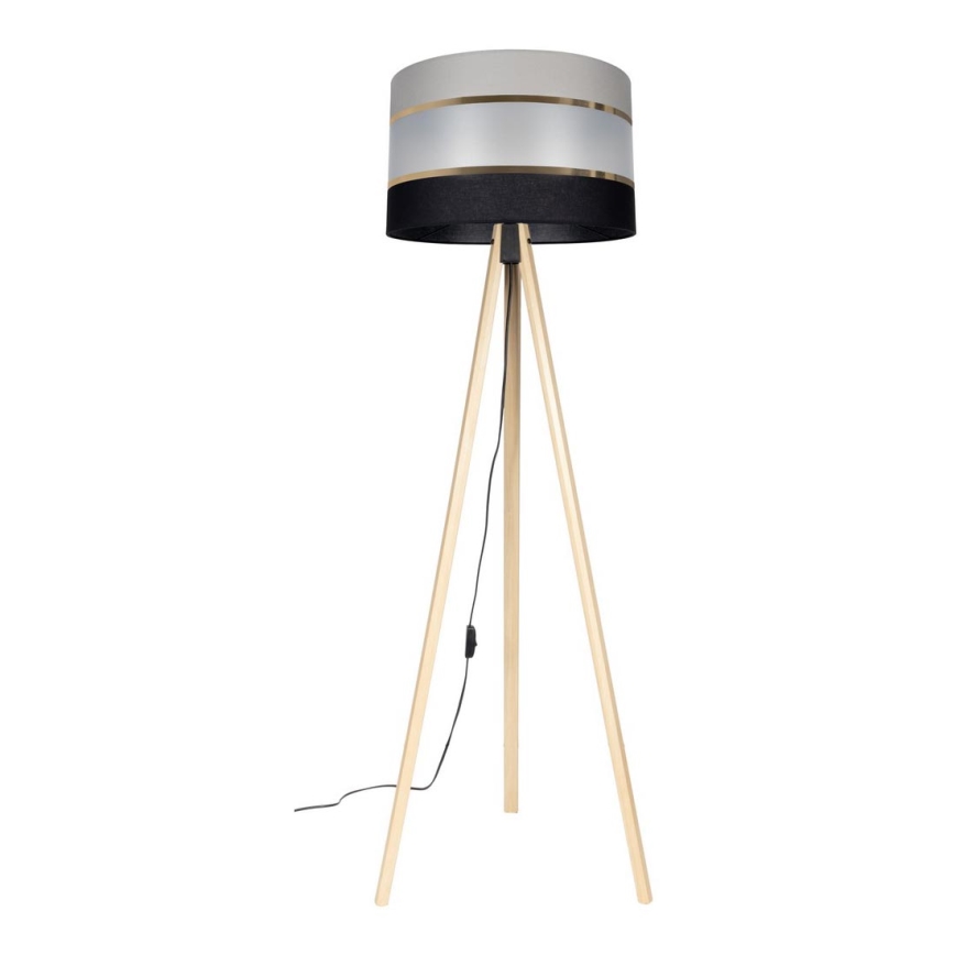 Stehlampe CORAL 1xE27/60W/230V beige/schwarz/grau/gold
