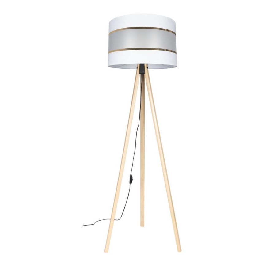 Stehlampe CORAL 1xE27/60W/230V beige/weiß/gold
