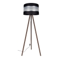 Stehlampe CORAL 1xE27/60W/230V Braun/Schwarz/Mattchrom