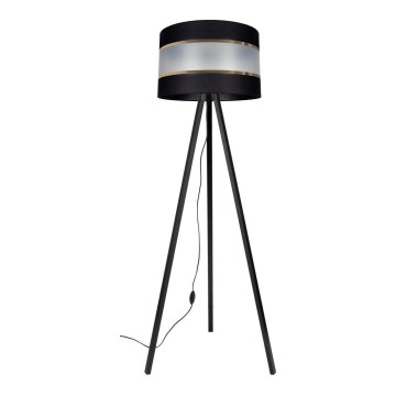 Stehlampe CORAL 1xE27/60W/230V Wenge/Schwarz/Gold
