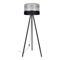 Stehlampe CORAL 1xE27/60W/230V Wenge/Schwarz/Grau/Mattchrom
