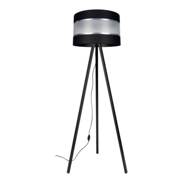 Stehlampe CORAL 1xE27/60W/230V Wenge/Schwarz/Mattchrom