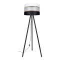Stehlampe CORAL 1xE27/60W/230V Wenge/Schwarz/Weiß/Gold