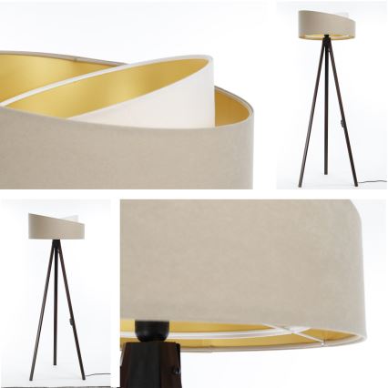 Stehlampe GALAXY 1xE27/60W/230V beige/wenge