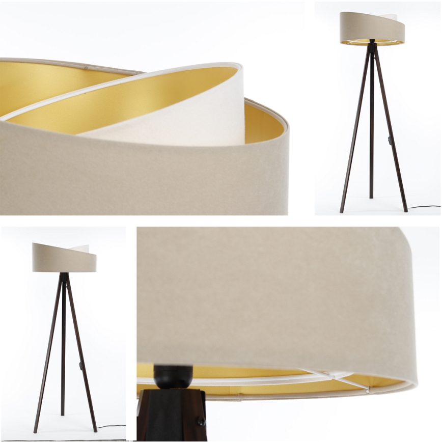 Stehlampe GALAXY 1xE27/60W/230V beige/wenge