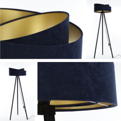 Stehlampe GALAXY 1xE27/60W/230V blau/wenge