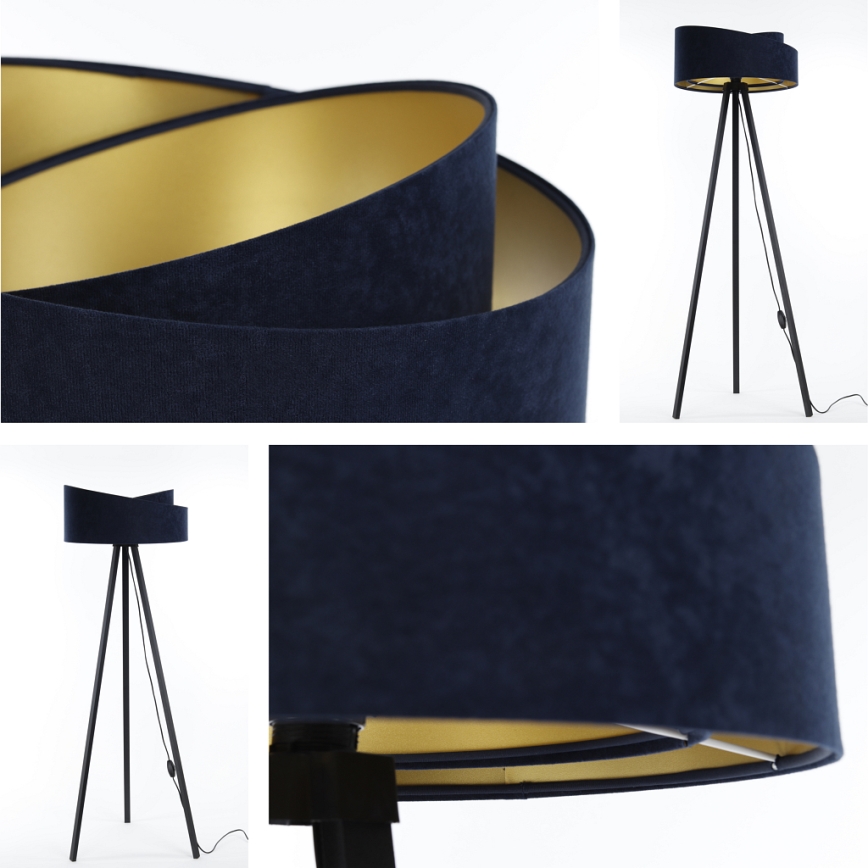 Stehlampe GALAXY 1xE27/60W/230V blau/wenge