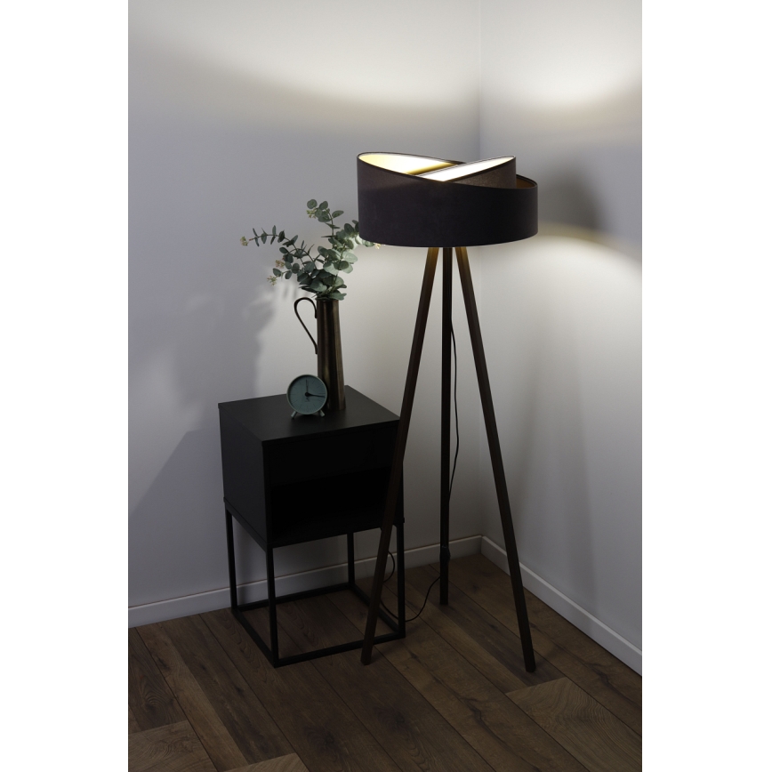 Stehlampe GALAXY 1xE27/60W/230V grau/wenge