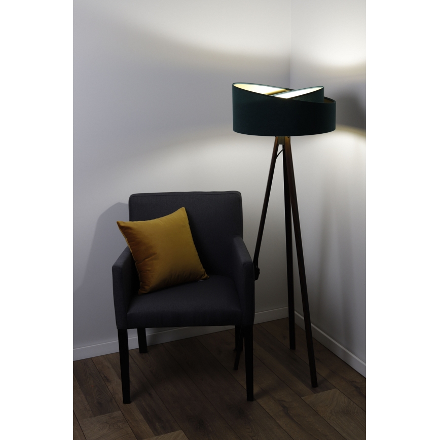 Stehlampe GALAXY 1xE27/60W/230V grün/wenge