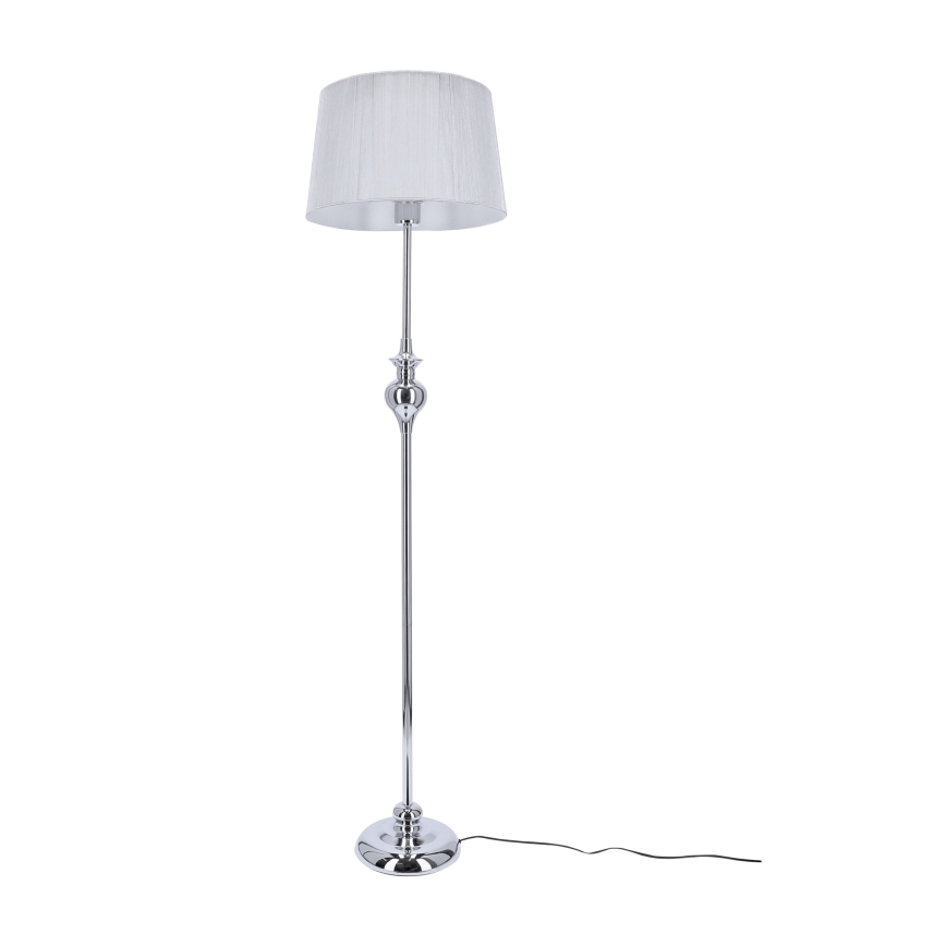 Stehlampe GILLENIA 1xE27/60W/230V silber