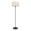 Stehlampe HELEN 1xE27/15W/230V Cremefarbe/schwarz/gold