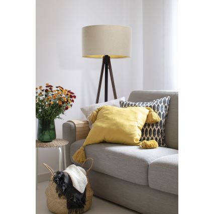 Stehlampe STANDART 1xE27/60W/230V beige/wenge