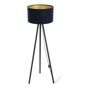 Stehlampe STANDART 1xE27/60W/230V blau/wenge