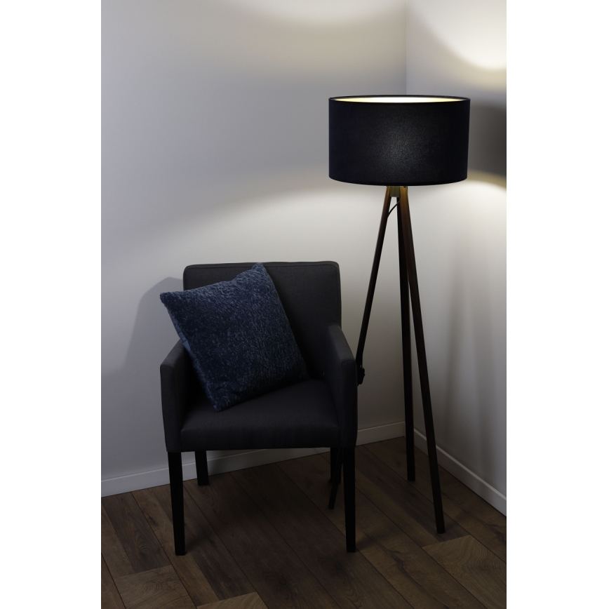 Stehlampe STANDART 1xE27/60W/230V blau/wenge