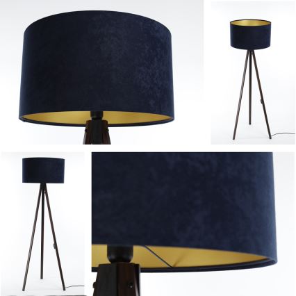 Stehlampe STANDART 1xE27/60W/230V blau/wenge