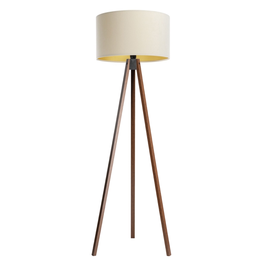 Stehlampe STANDART 1xE27/60W/230V creme/wenge