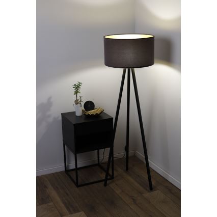 Stehlampe STANDART 1xE27/60W/230V grau/wenge