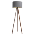 Stehlampe STANDART 1xE27/60W/230V grau/wenge