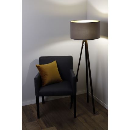 Stehlampe STANDART 1xE27/60W/230V grau/wenge
